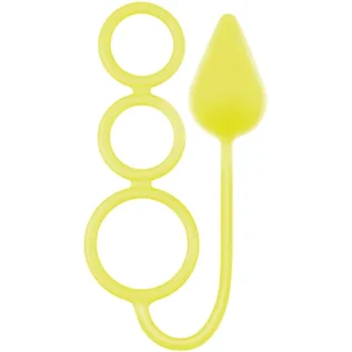 Анальна пробка RENEGADE 3 RING circus MEDIUM, YELLOW