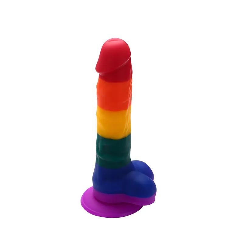 Райдужний фалоімітатор на присосці Dream toys Colourful Love Rainbow Dildo, 20 см х 3.8 см 6 Райдужний фалоімітатор на присосці Dream toys Colourful Love Rainbow Dildo, 20 см х 3.8 см - Зображення 4