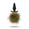 Анальна пробка з помпоном POM PLUGS BROWN 2 Зображення Анальна пробка з помпоном POM PLUGS BROWN