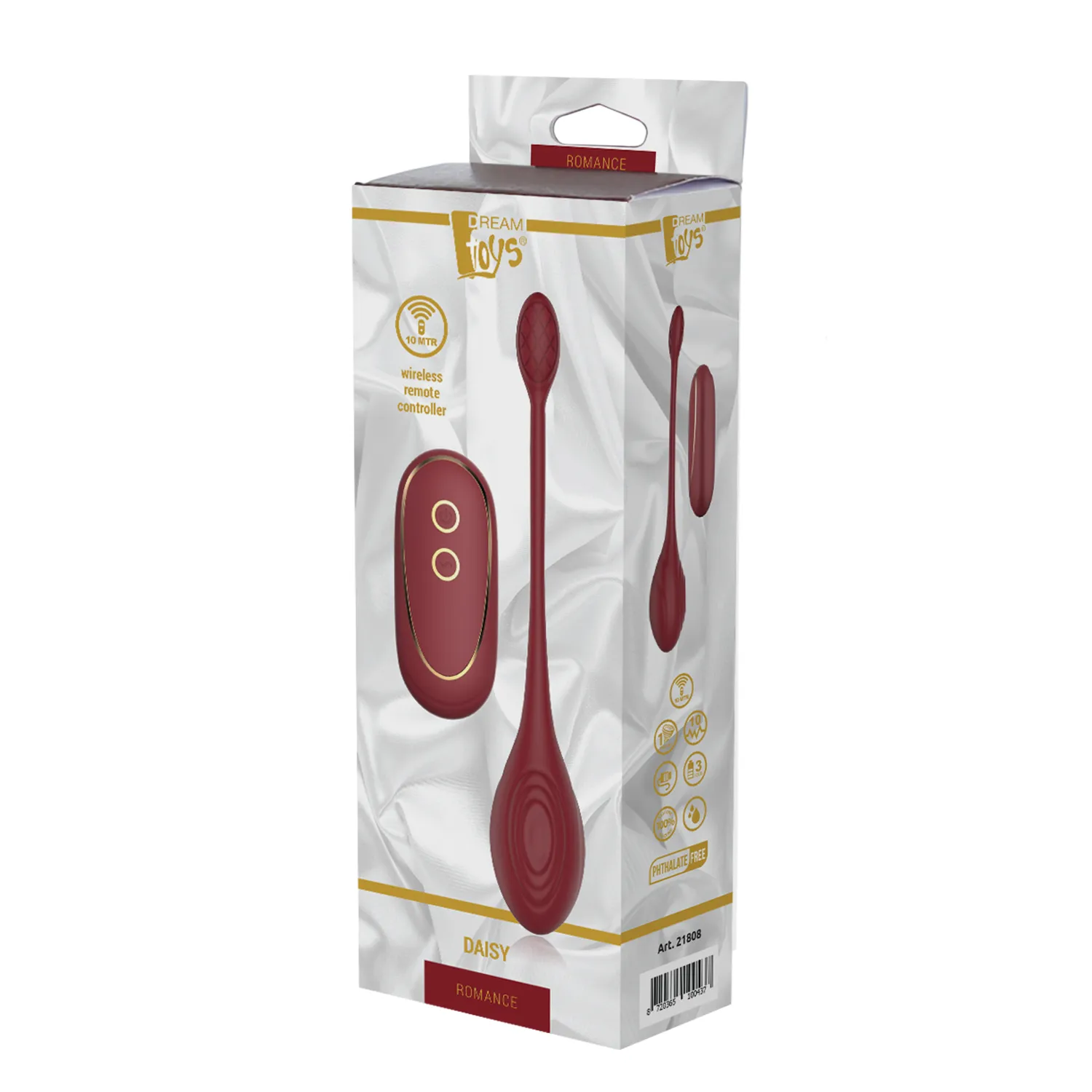 Віброяйце з дистанційним управлінням Dream Toys ROMANCE DAISY 4 Віброяйце з дистанційним управлінням Dream Toys ROMANCE DAISY - Зображення 2