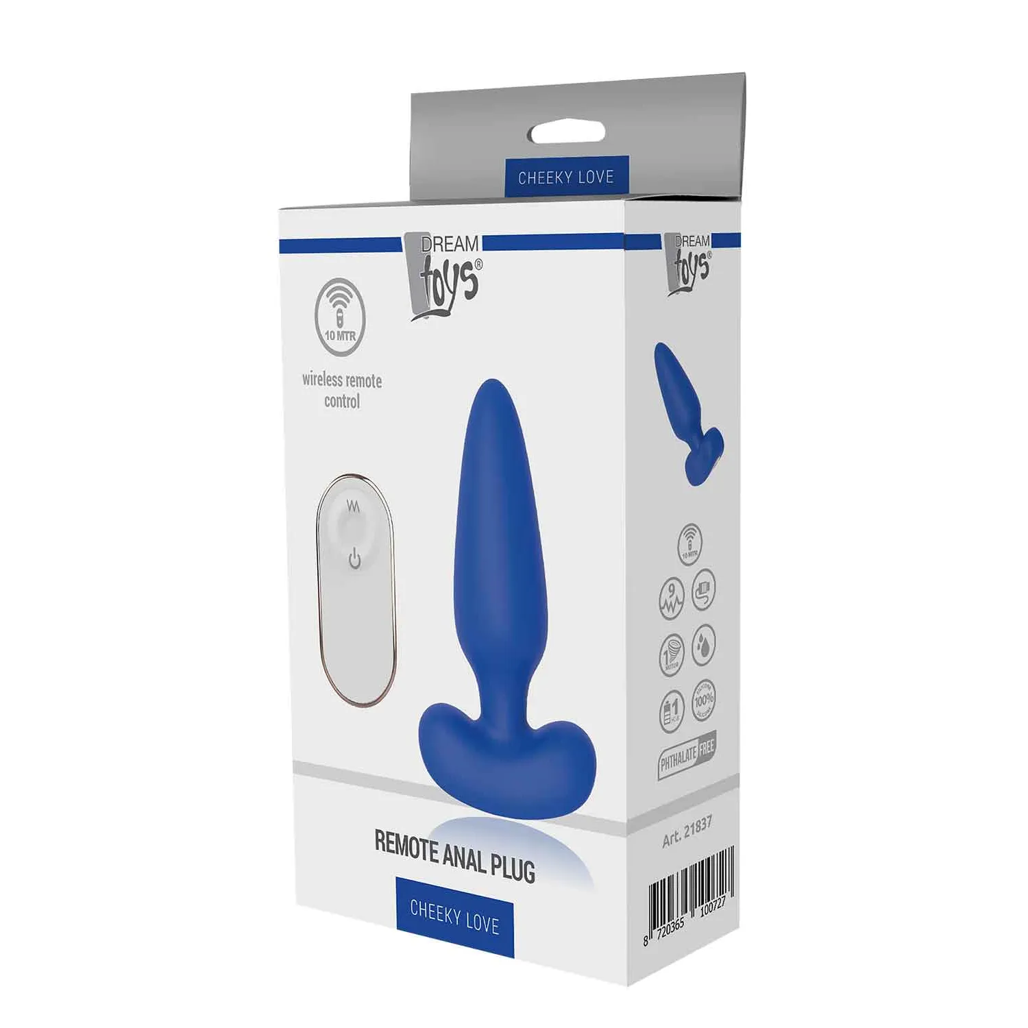 Dt21837 анальна пробка з дистанційним управлінням Dream Toys CHEEKY LOVE REMOTE ANAL PLUG 4 Dt21837 анальна пробка з дистанційним управлінням Dream Toys CHEEKY LOVE REMOTE ANAL PLUG - Зображення 2