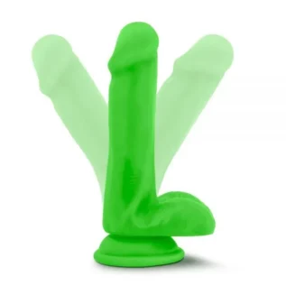 T331187 фалоімітатор з подвійною щільністю NEO ELITE COCK W. BALLS NEON GREEN
