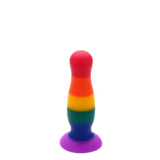 Райдужна анальна пробка COLOURFUL LOVE PLUG - Зображення 3
