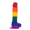 Райдужний фалоімітатор COLOURFUL LOVE DILDO 2 Зображення Райдужний фалоімітатор COLOURFUL LOVE DILDO