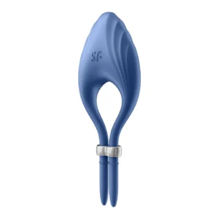 Регульоване ерекційне кільце з вібрацією Satisfyer Duelist, синій