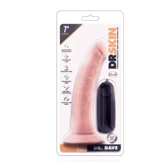 Alternative view of Вібратор Dr. Skin 7 Inch Realistic Vibrating Dildo with Suction Cup Vanilla