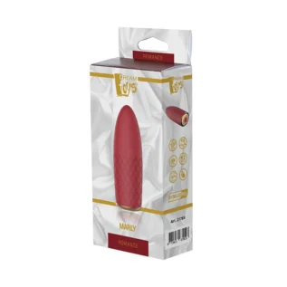 Alternative view of Компактний вібромасажер з рельєфною поверхнею Dream Toys Marly, бордовий, 11 х 4 см