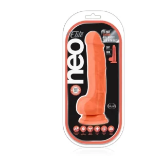 Фалоімітатор з подвійною щільністю Blush NEO ELITE 7.5 INCH ORANGE - Зображення 2