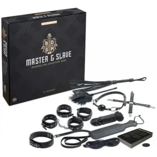 Набір БДСМ 10 предметів Master& Slave, Black