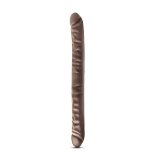 Подвійний фалоімітатор DR SKIN 18inch CHOCOLATE