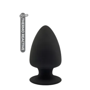 Анальна пробка Dream Toys термоактивна, чорна