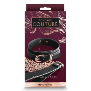 Нашийник з повідцем NS Novelties BONDAGE COUTURE COLLAR AND LEASH BLACK 7 Нашийник з повідцем NS Novelties BONDAGE COUTURE COLLAR AND LEASH BLACK - Зображення 3