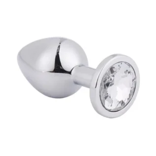 Анальна пробка Silver Metal Diamond, m