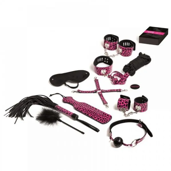 Набір БДСМ 10 предметів Master & Slave, Pink Leopard 4 Набір БДСМ 10 предметів Master & Slave, Pink Leopard - Зображення 2
