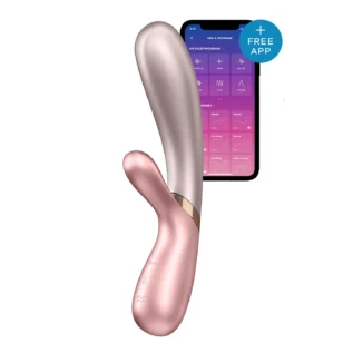 Подвійний смарт вібратор з функцією нагріву Satisfyer Hot Lover рожевий