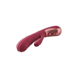 Подвійний вібратор рельєфний Dream Toys Dinky Duo Vibrator Jimmy K, бордовий - Зображення 5