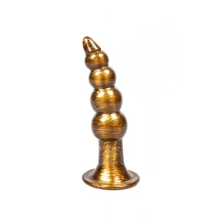 Анальна пробка ялинка Chisa Dark Muscle Cdt Bisley Gold на присосці - Зображення 3