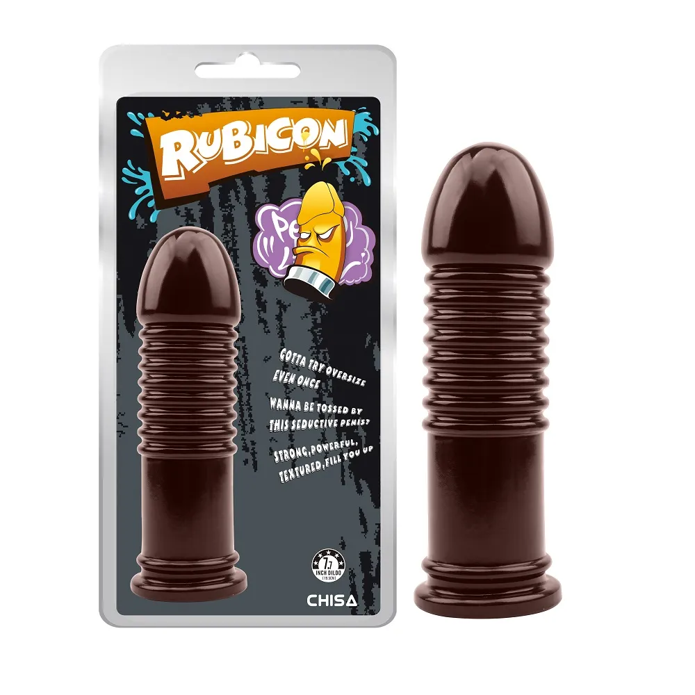 Анальна пробка ребриста Chisa Rubicon коричнева 3 Анальна пробка ребриста Chisa Rubicon коричнева