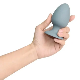 Анальна пробка Dream Toys Nude сіра, 8 х 4 см - Зображення 4