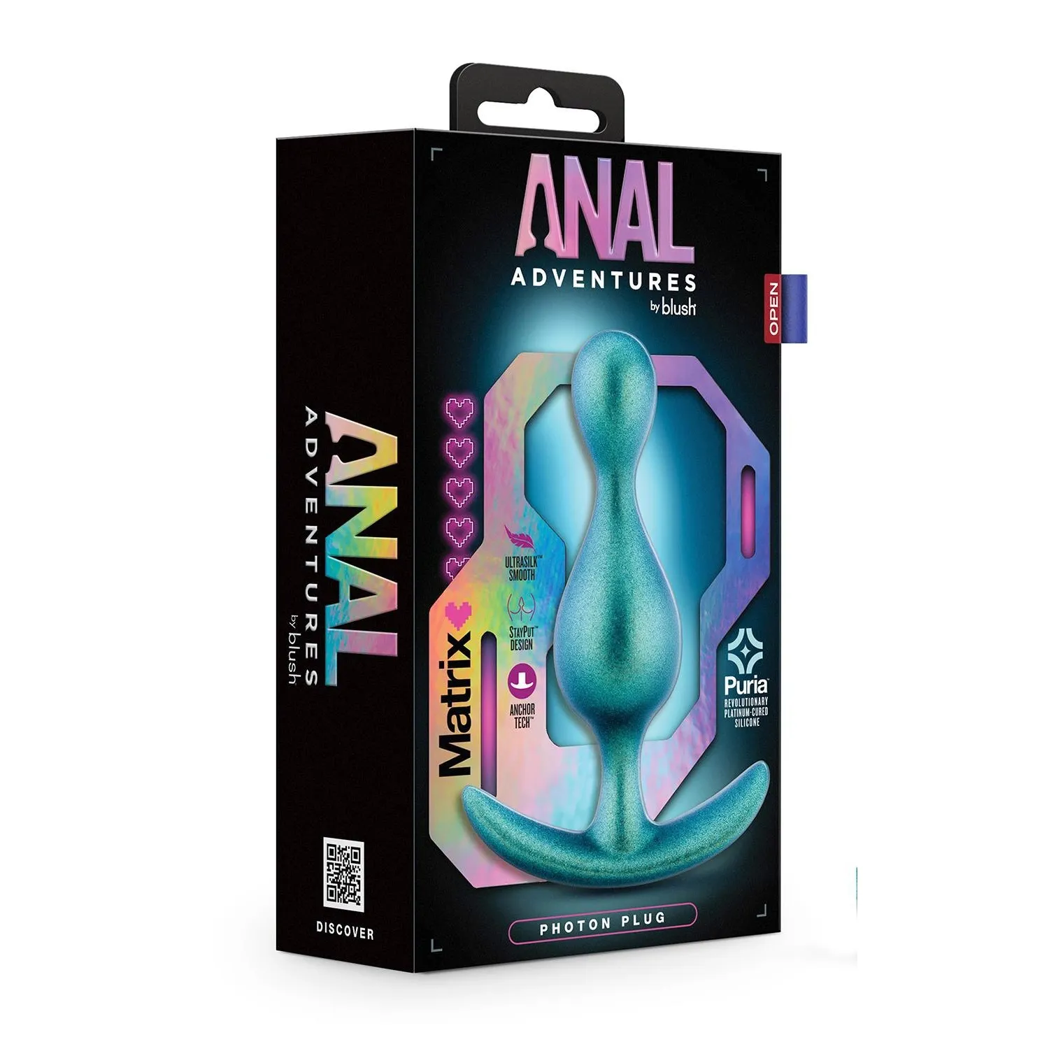 Анальна пробка бірюзова ANAL ADVENTURES MATRIX PHOTON PLUG 6 Анальна пробка бірюзова ANAL ADVENTURES MATRIX PHOTON PLUG - Зображення 4