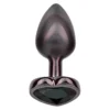Анальна пробка CalExotics Diamond Heart Plug Small, чорна, 5,7 × 3,2 см 2 Зображення Анальна пробка CalExotics Diamond Heart Plug Small, чорна, 5,7 × 3,2 см