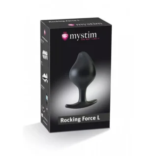 Анальна пробка для електростимуляції Mystim, силіконова, чорна, 10.5 х 4.7 см - Зображення 5