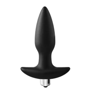 Анальна пробка Dreamtoys FantASSstic з віброкулею, чорнач
