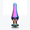 Анальна пробка металева зі стразом ToyJoy Twilight Bum Bijou, райдужний, Medium 1 Зображення Анальна пробка металева зі стразом ToyJoy Twilight Bum Bijou, райдужний, Medium