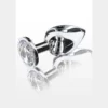 Анальна пробка металева Toy Joy Starlight Booty Jewel з білим кристалом, Large