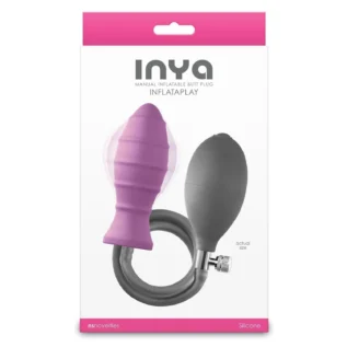 Анальна пробка NS Novelties Inya з накачуванням, рожева - Зображення 3