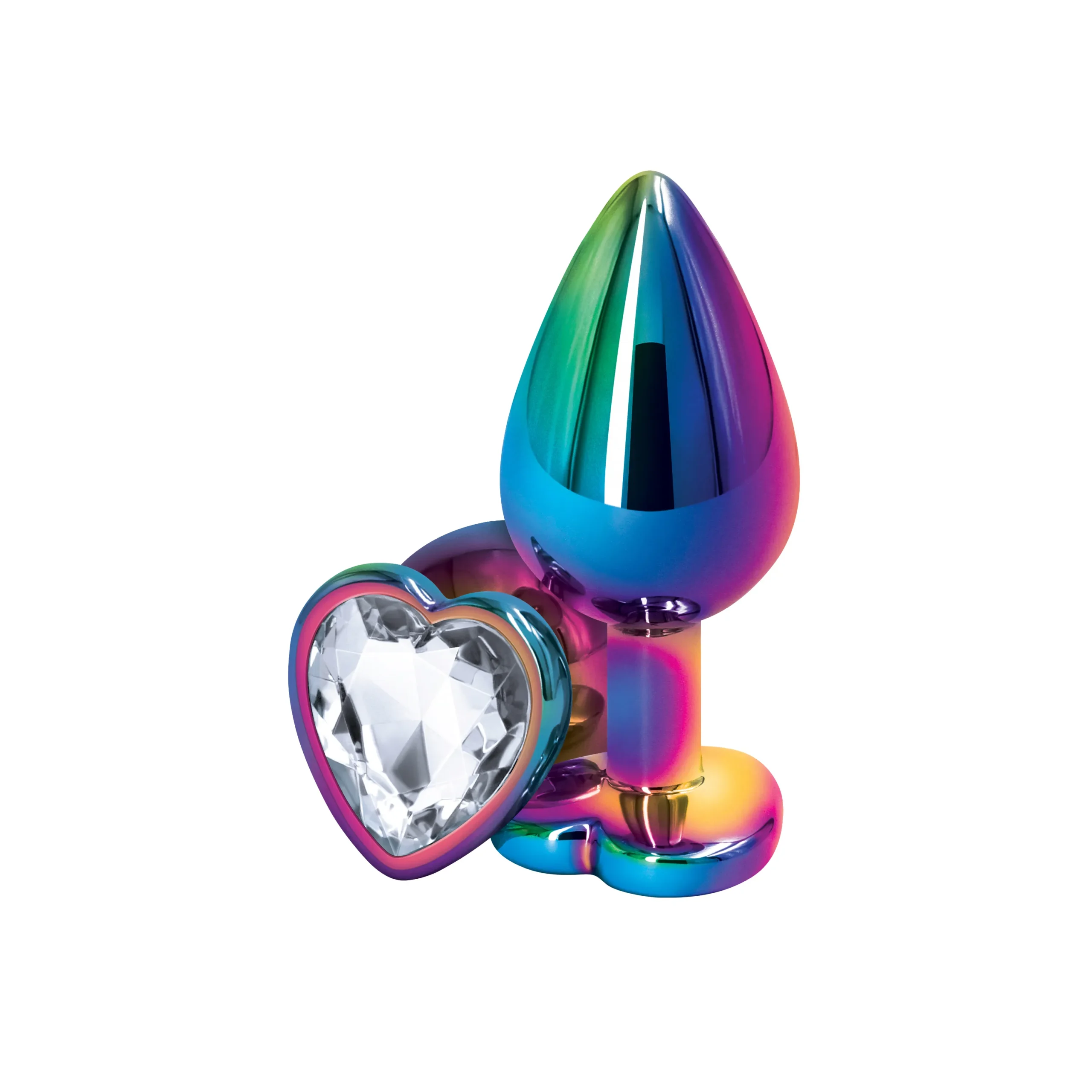 Анальна пробка NS Novelties REAR ASSETS MULTICOLOR HEART MEDIUM CLEAR 4 Анальна пробка NS Novelties REAR ASSETS MULTICOLOR HEART MEDIUM CLEAR - Зображення 2