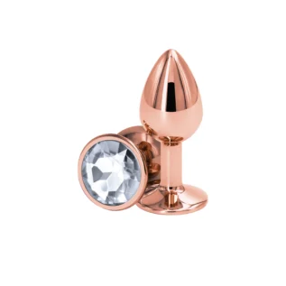 Alternative view of Анальна пробка NS Novelties REAR ASSETS ROSE GOLD SMALL CLEAR