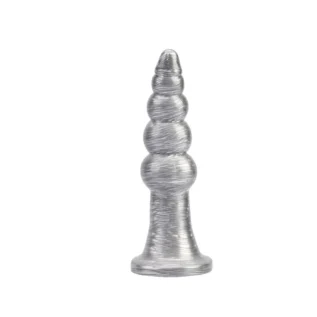 Анальна пробка рельєфна Chisa Dark Muscle 16.5 х 4.2 см Silver, розмір L 7 Анальна пробка рельєфна Chisa Dark Muscle 16.5 х 4.2 см Silver, розмір L - Зображення 2