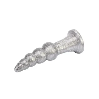 Анальна пробка рельєфна Chisa Dark Muscle 16.5 х 4.2 см Silver, розмір L 9 Анальна пробка рельєфна Chisa Dark Muscle 16.5 х 4.2 см Silver, розмір L - Зображення 4
