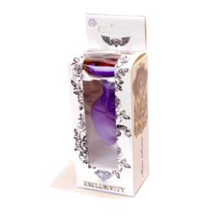 Анальная пробка с камнем Plug-Jewellery Purple Silicon PLUG Medium- Red Diamond размер М - Зображення 9