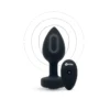 Анальна пробка з каменем з вібрацією M/L B-Vibe з дистанційним пультом керування, чорна