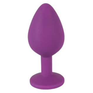 Анальна силіконова пробка з каменем You2Toys Colorful Joy Jewel, фіолетова, Medium - Зображення 2