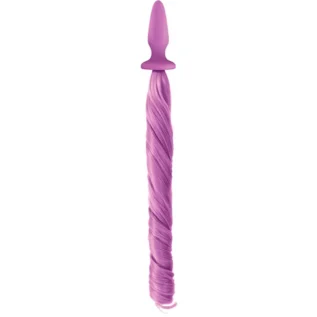 Анальна пробка з хвостом поні, Unicorn Tails, NS Novelties purple - Зображення 2