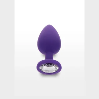 Анальна пробка з кристалом Toy Joy Diamond Booty Jewel, фіолетовий, Large