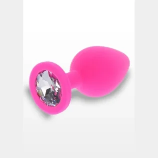 Анальна пробка з кристалом Toy Joy Diamond Booty Jewel рожевий, Large