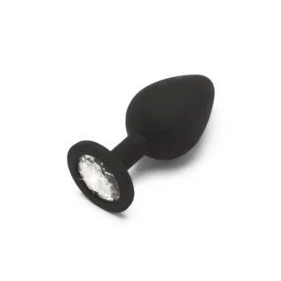 Анальна пробка з кристалом ToyJoy Diamond Booty Jewel, чорний, Medium