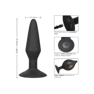 Анальна пробка з накачуванням L CalExotics Silicone Inflatable Plug, 14 x 1.7-3.9 см - Зображення 5