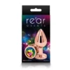 Зображення Анальна пробка з райдужним каменем Ns Novelties Inc. Rear Assets Rose Gold Small