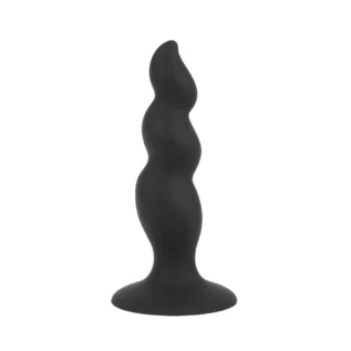 Alternative view of Анальна пробка із хвилястою поверхнею Chisa Black Mont чорна, 4.8 см