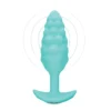 Анальна пробка з вібрацією B-Vibe Texture Bump, рельєфна, блакитна 1 Зображення Анальна пробка з вібрацією B-Vibe Texture Bump, рельєфна, блакитна