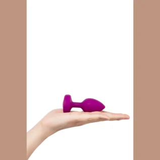 Анальна пробка із вібрацією B-Vibe Vibrating Jewel Plug S/M Pink Ruby, силіконова, рожева - Зображення 8