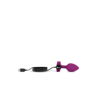 Анальна пробка із вібрацією B-Vibe Vibrating Jewel Plug S/M Pink Ruby, силіконова, рожева - Зображення 6