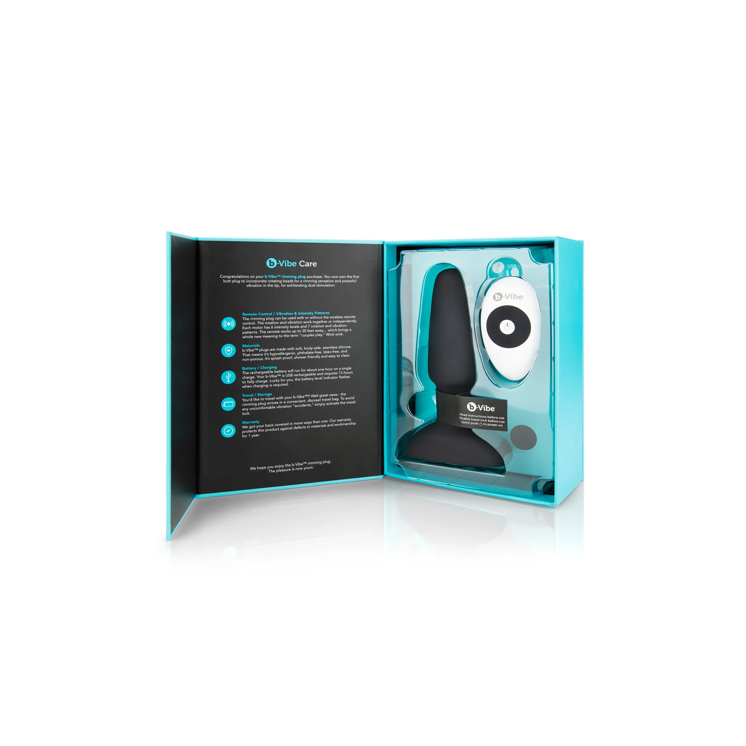 Анальна пробка з вібрацією та пультом керування B-VIBE RIMMING PLUG 2, чорна 11 Анальна пробка з вібрацією та пультом керування B-VIBE RIMMING PLUG 2, чорна - Зображення 9