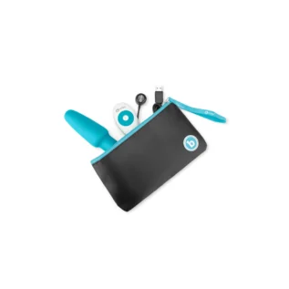 Анальна пробка з вібрацією та імітацією риммінгу b-Vibe Rimming Plug 2, блакитна - Зображення 8