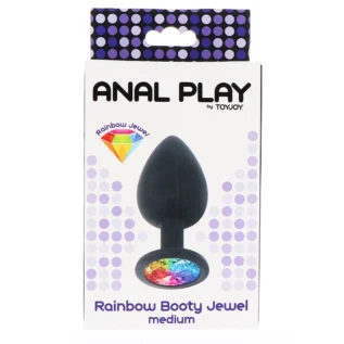 Анальна пробка середня Rainbow Booty Jewel M Toy Joy - Зображення 3